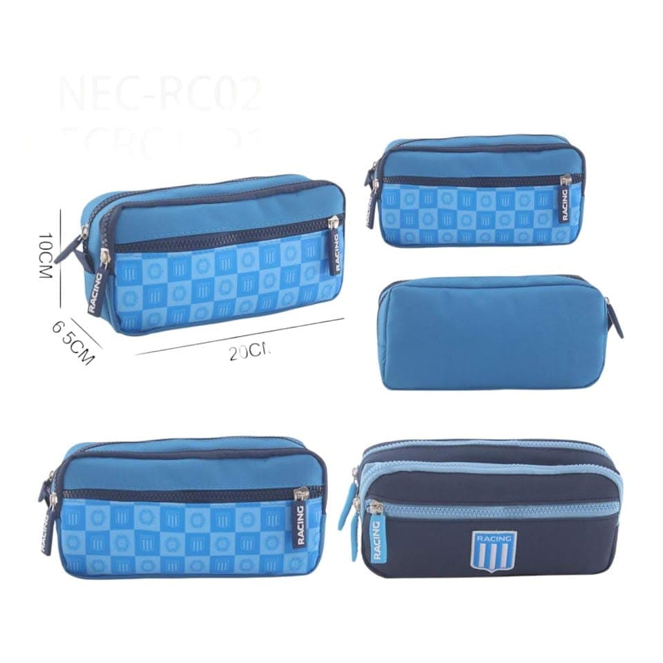 Cartuchera Racing Club Diseño Exclusivo Azul