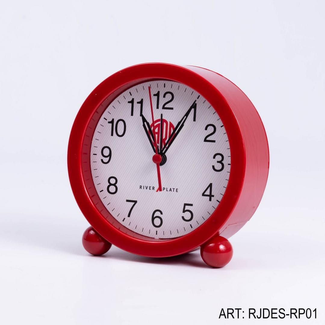 Reloj Despertador River Plate Clásico - Rojo