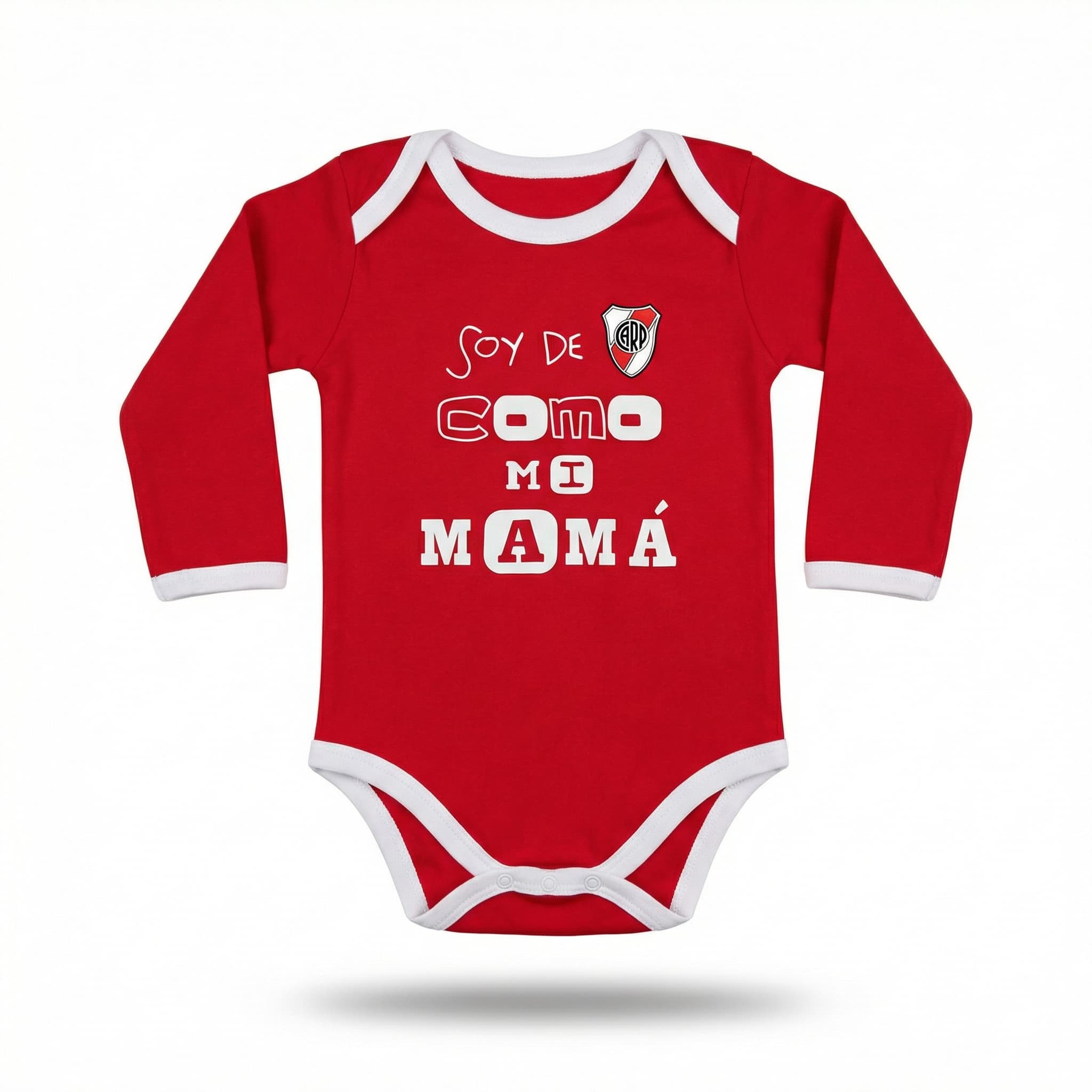 Body River Plate Como Mi Mamá - Manga Larga Infantil