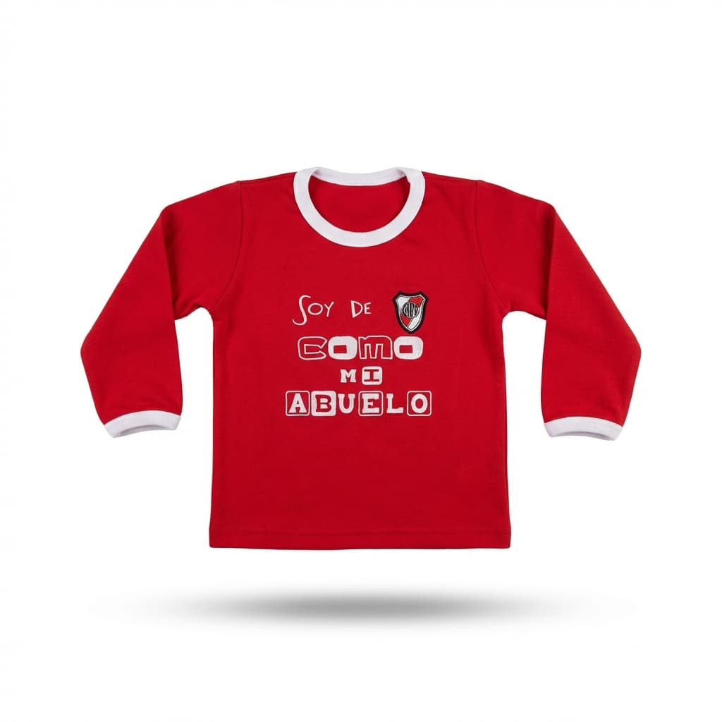 Remera River Plate Abuelo - Manga Larga Infantil