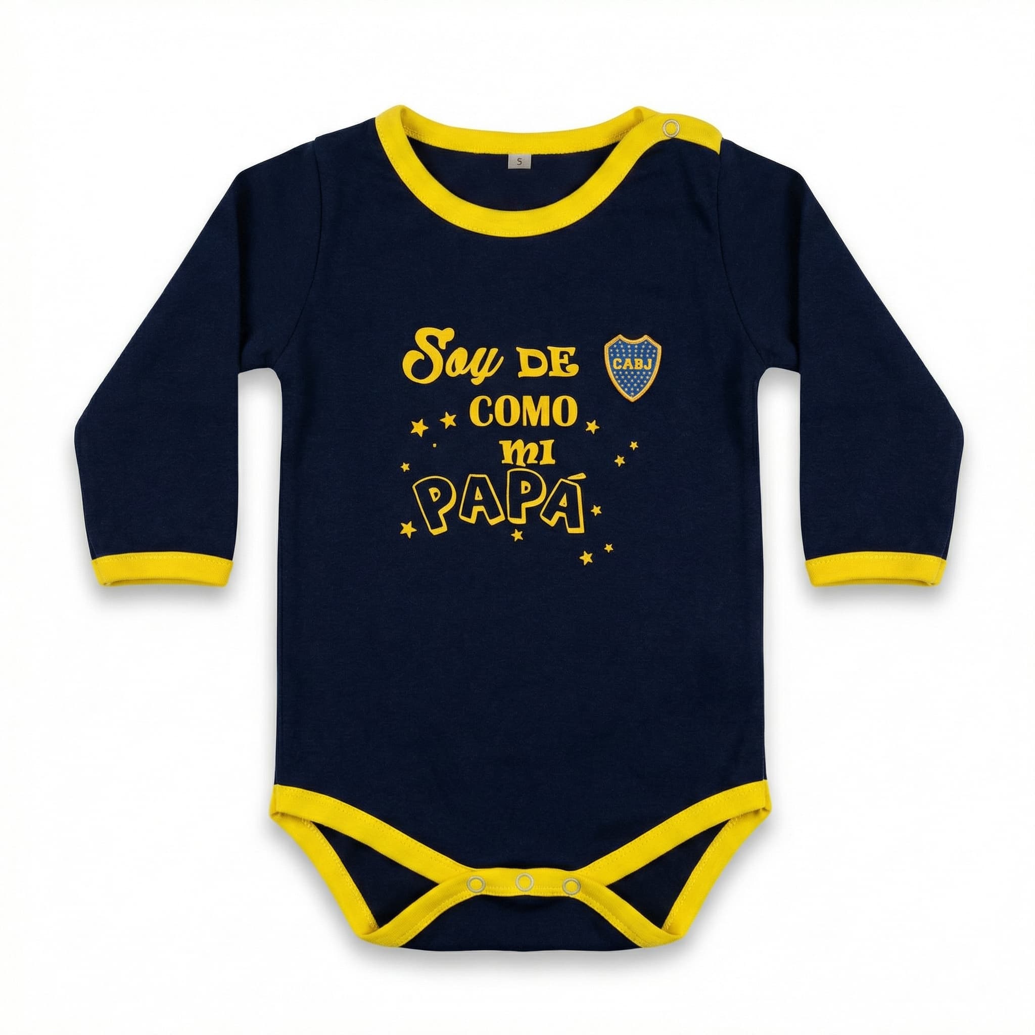 Body Boca Juniors Soy Como Papá - Bebé Manga Larga - imagen 1