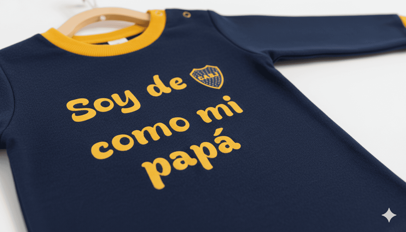 Body Boca Juniors Soy de Boca - Manga Larga Bebé - imagen 1
