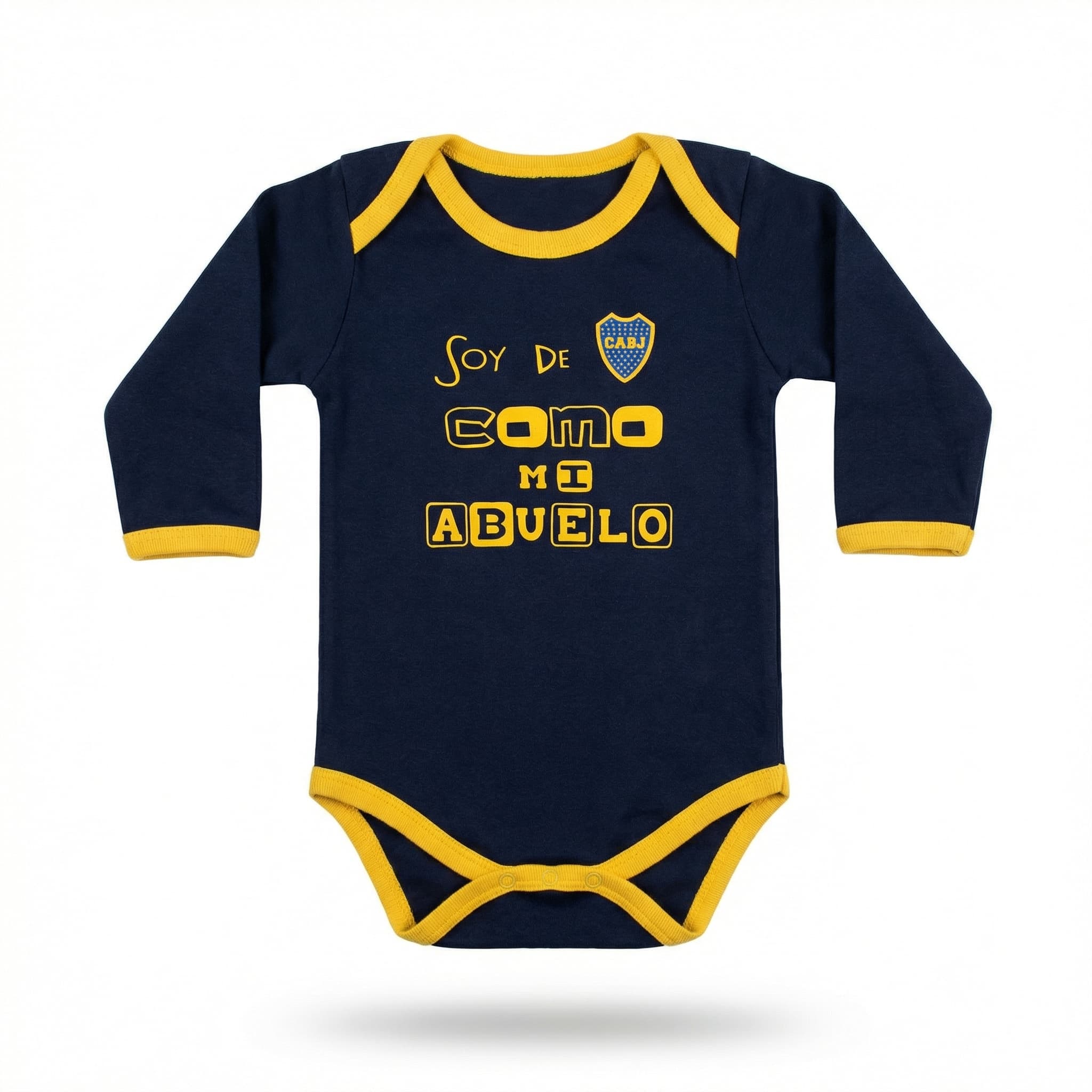 Body Boca Juniors Soy Como Mi Abuelo - Manga Larga Bebé - imagen 1