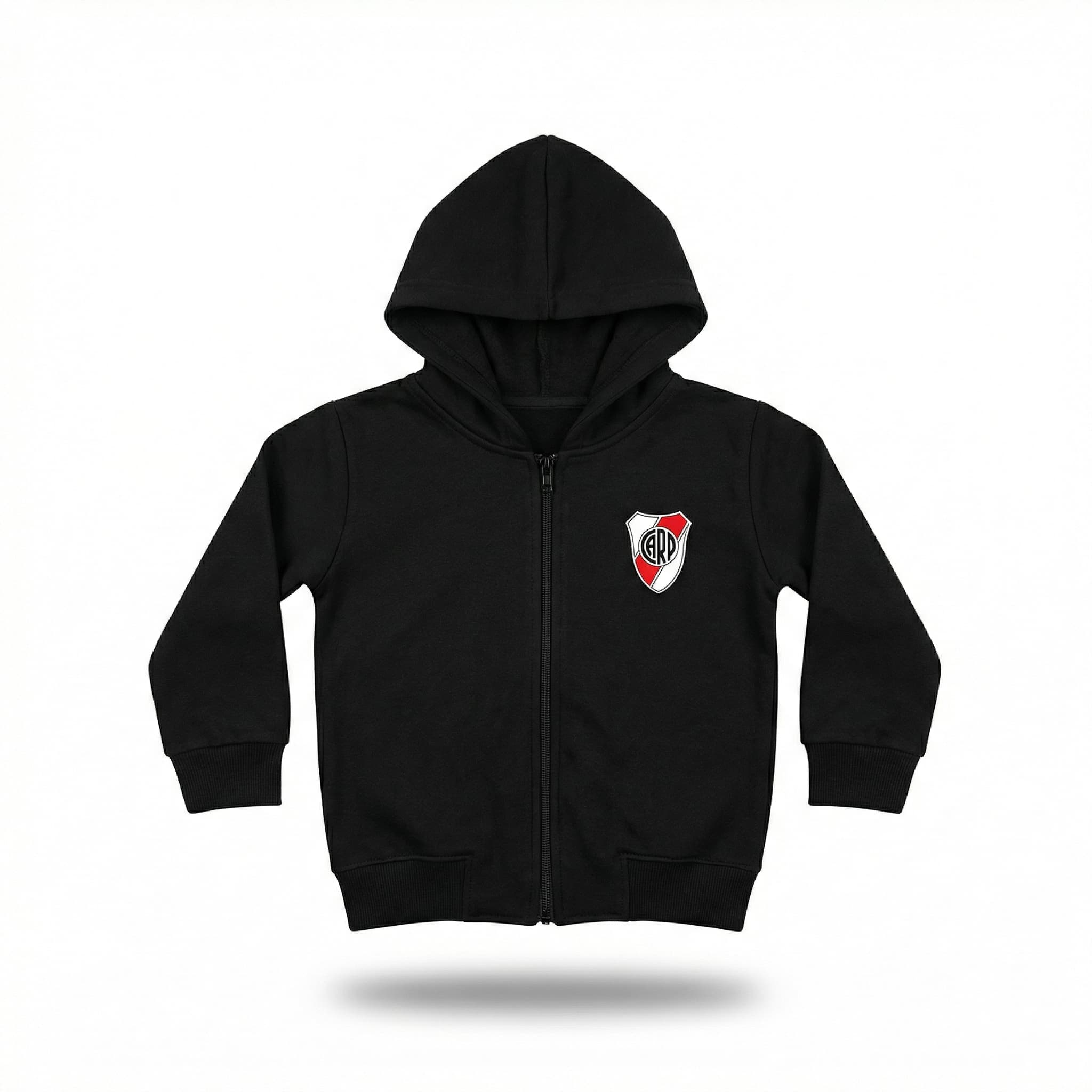 Buzo River Plate Niños - Capucha Negra