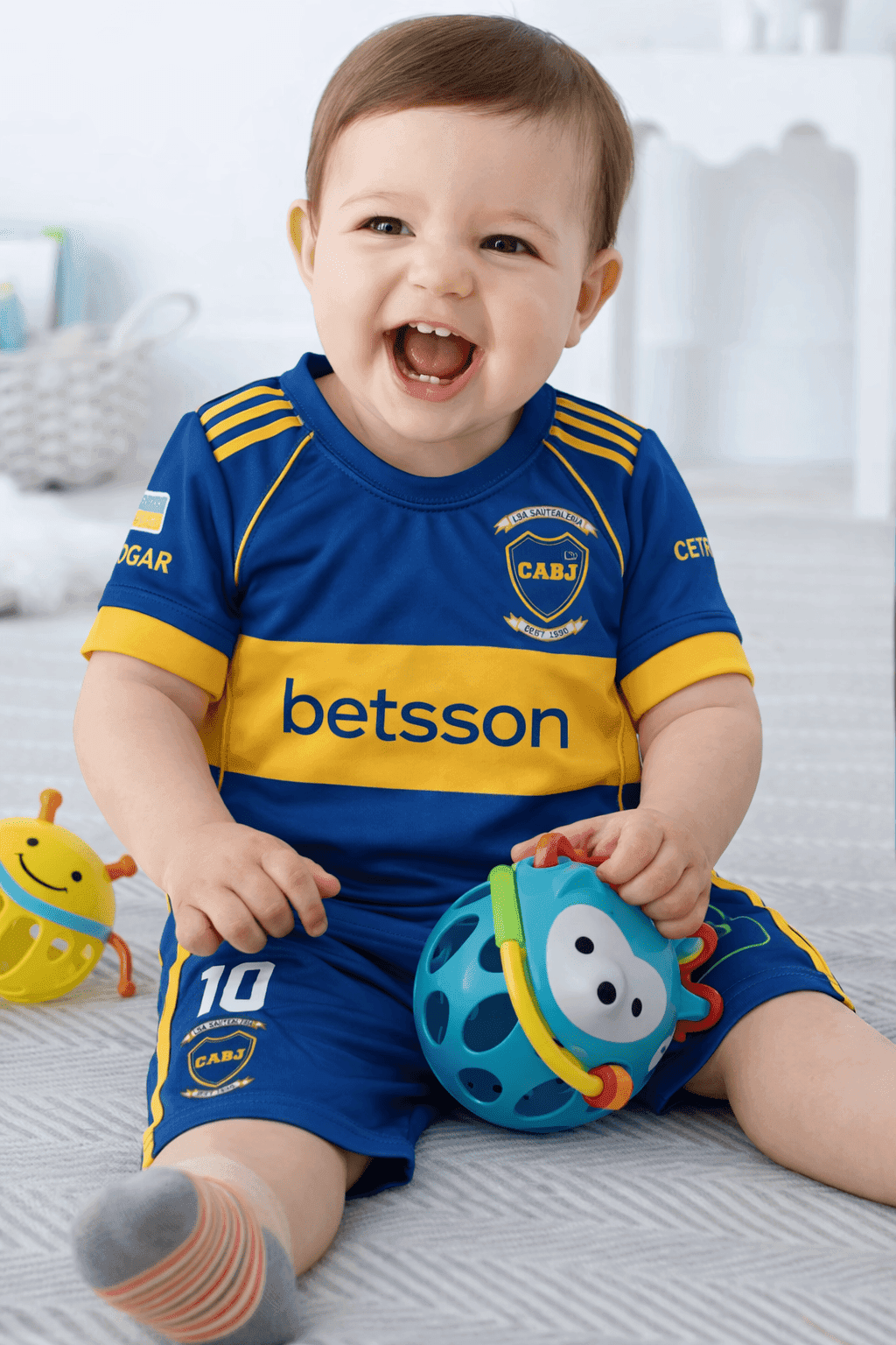 CONJUNTO BEBÉ FUTBOL BOCA - miniatura 3